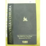 2000 FA Cup Final, Aston Villa v Chelsea, an official limited edition hardback programme 3886/