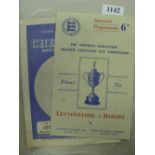 A collection of 2 FA Amateur Cup programmes for games at Chelsea, 1948 Final, Leytonstone v