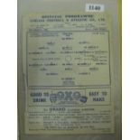 1944/45 FL South Cup S/F, Arsenal v Millwall, a single sheet programme from the game played at