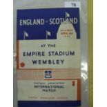 1936 England v Scotland, a programme from the game played at Wembley on 04/04/1936, rusty staples.