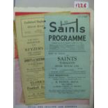 Rugby League, a collection of 4 programmes in various condition, 1948/49 St Helen's v Oldham (DOF,