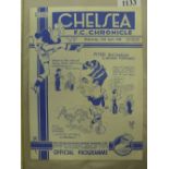 1939/40 Chelsea v Arsenal, a programme from the FL Regional Competition played on 24/04/1940, this