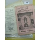 1937/38 York City, a collection of 3 programmes from the club's FA Cup run. The Huddersfield v