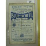 1928/1929 Manchester City v Leeds Utd, a programme from the game played on 02/03/1929, folded,