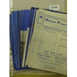Chelsea, a collection 41 home programmes from 1945/46 to 1953/54, the season split is 1945/46 (5),