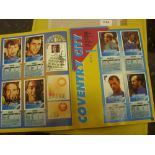 Autographs, a Panini 1996 Super Players Sticker Album, with 279 signed large stickers, including