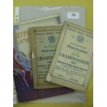 Athletics, a collection of programmes, meetings at Stamford Bridge, Chelsea in 1927 and 1931, plus