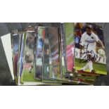 Autographs, a collection of over 250 signed colour signed postcard signed cards, a very wide