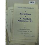 Corinthian Casuals, a collection of 11 programmes from 1950/51 to 1954/55, to include, 1950/51
