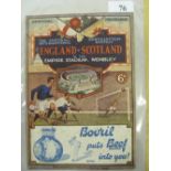 1932 England v Scotland, a programme from the game played at Wembley on 09/04/1932.