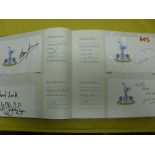 Autographs, a collection of 200 signed postcard size colour pictures, white cards etc, from the