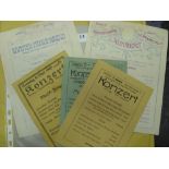 World War One, Knockaloe Internment Camp, Isle Of Man, a collection of 5 very rare concert