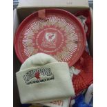 Liverpool & Everton, a large collection of modern memorabilia, to include, scraves, replica