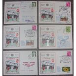Liverpool Dawn 'Flown' Covers, Six rare covers, including low print runs, covers signed by the