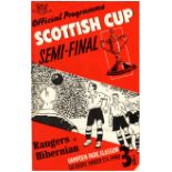 SCOTTISH CUP SEMI-FINAL 48 Official programme, Rangers v Hibernian, 27/3/48, Scottish Cup Semi-Final