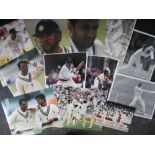 INDIAN CRICKET PHOTOGRAPHS Over fifty 9" X 7" Press photographs with a mixture of colour and black &