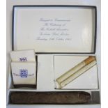 FA 1963- BERT WILLIAMS Smokers Set presented to Bert Williams at the Football Association