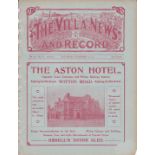 ASTON VILLA - BRADFORD CITY 1911 Villa home programme v Bradford City, 30/12/1911, ex bound