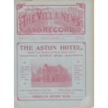 ASTON VILLA - SHEF UTD 1911-12 Villa home programme v Sheffield United, 23/12/1911, includes tribute