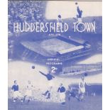 HUDDERSFIELD 1938 Full size Huddersfield programme, Reserves v Bury Reserves, 10/9/1938, slight
