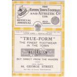 LUTON-CRYSTAL PALACE 1936 Luton home programme v Crystal Palace, 12/9/1936, slight fold, staples