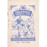 MILLWALL - DUNDEE UTD F.O.B Millwall home programme v Dundee United, 12/5/51, Festival of Britain,