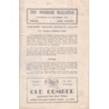 LINFIELD - BELFAST CELTIC 45 Linfield home programme v Belfast Celtic, 1/12/45, Regional League