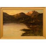 FRANCIS E. JAMIESON (1895-1950): FISHING IN THE LOCH Oil on canvas, signed 'W. Richards' lower