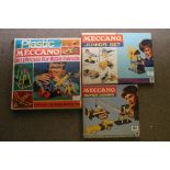 A boxed Meccano super junior set 1 and 2