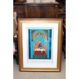 A large framed signed Salvador Dali prin