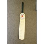 A signed Essex cricket bat