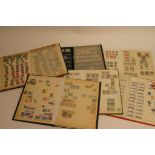 Six Stamp albums and loose stamps