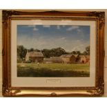 A framed John Stillman print 'Cricket on