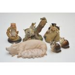 A collection of 6 animal figures includi