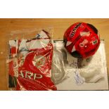 A Manchester United football collection