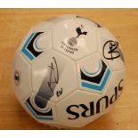 A Tottenham Hotspur football signed by H