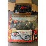 A boxed Marx motorway set, a boxed playc