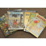 A collection of vintage Rupert the Bear