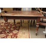 A 19th century mahogany extending dining