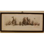 A unusual French hunting print entitled