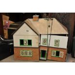 A small wooden dolls house c1950's