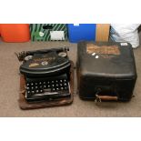 An early Wellington n.o 2 typewriter in