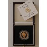 A cased 1996 Royal Mint full sovereign