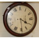 A Mahogany 19th century wall clock the d