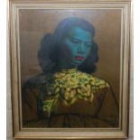 A framed Tretchikoff print of The Green