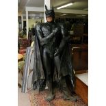 A life-sized, film prop Batman figure, p