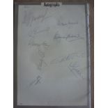 England 1966 World Cup Autographs: Large