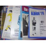 1970s Football Programmes: Wide range of