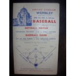 1944 Baseball + Softball Programmes At W