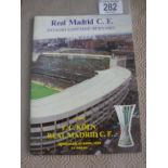 1986 European Cup Final Football Program